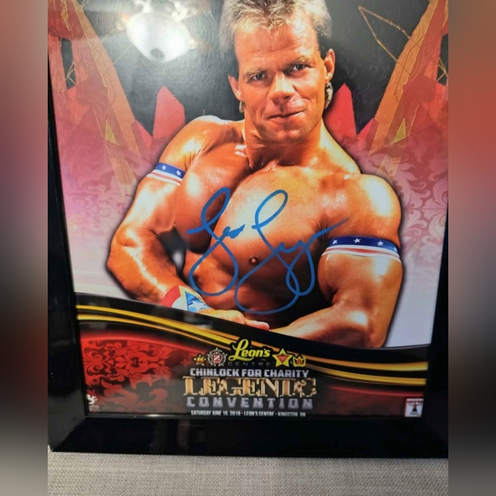 Lex Luger Autographed 8x10 Photo and Brand new Lex Luger Ultimate Edition Figure - Picture 3 of 6